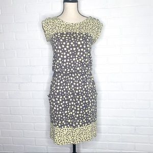 Boden Adelaide Gray Yellow Jersey Casual Dress